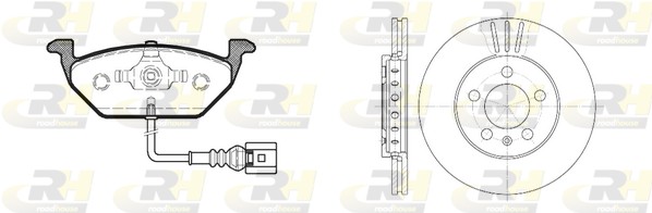 Комплект тормозов дисковый тормозной механизм dual kit ROADHOUSE 8633.09