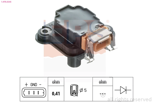 Катушка зажигания made in italy - oe equivalent EPS 1.970.354S