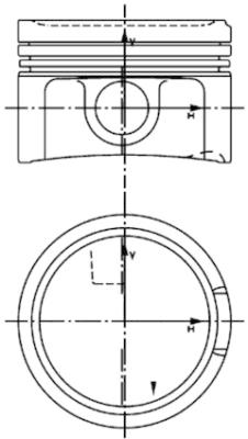 Поршень KOLBENSCHMIDT 99933610