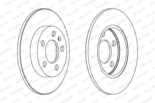 Тормозной диск premier coat+ disc FERODO DDF1155C