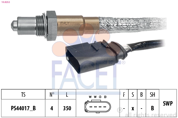 Лямбда-зонд made in italy - oe equivalent FACET 10.8252