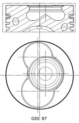 Поршень MAHLE/KNECHT 030 87 02