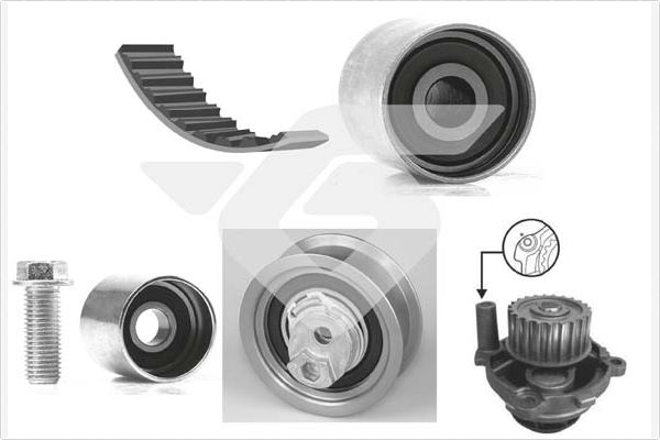 Водяной насос + комплект зубчатого ремня HUTCHINSON KH 333WP73