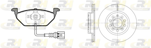 Комплект тормозов дисковый тормозной механизм dual kit ROADHOUSE 8633.05