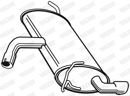 Глушитель выхлопных газов конечный WALKER PRODUCTS 23006