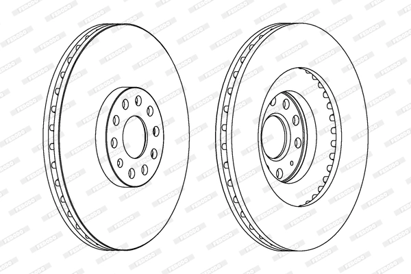 Тормозной диск premier FERODO DDF1504C-1