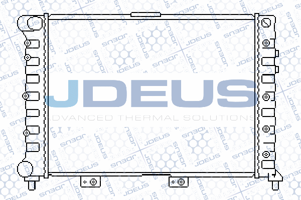 Радиатор охлаждение двигателя JDEUS 000M13