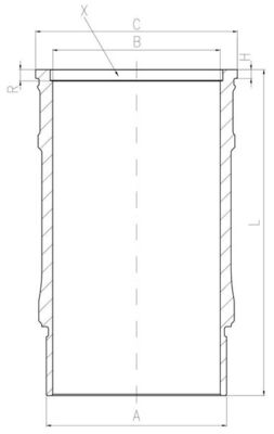 Гильза цилиндра MAHLE/KNECHT 001 LW 00143 001