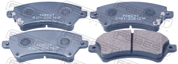 Комплект тормозных колодок дисковый тормоз FEBEST 0101-ZZE121F