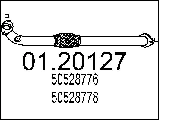 Труба выхлопного газа MTS 01.20127