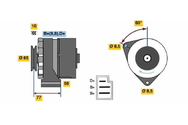 Генератор BOSCH 0 120 488 119