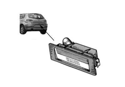 Фонарь освещения номерного знака VAN WEZEL 0147920