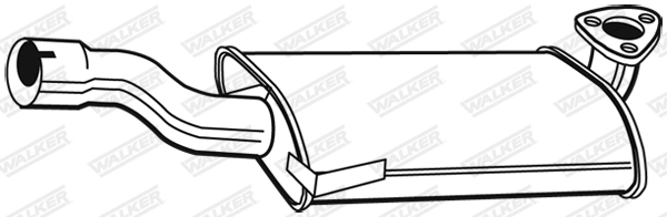 Средний глушитель выхлопных газов WALKER PRODUCTS 02110