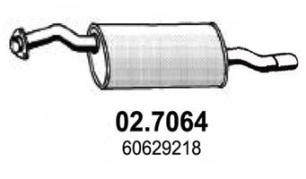 Глушитель выхлопных газов конечный ASSO 02.7064