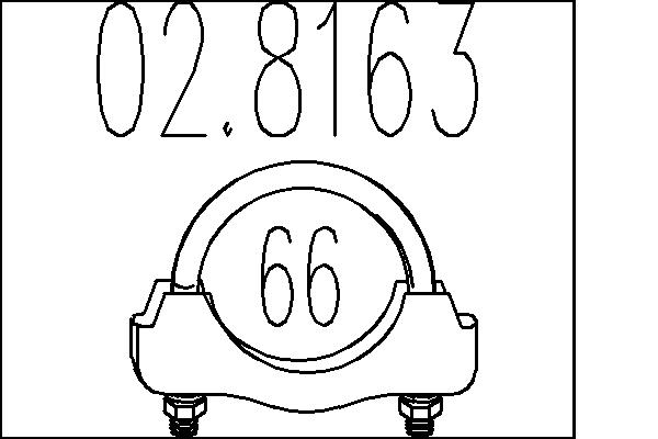 Соединительные элементы система выпуска MTS 02.8163