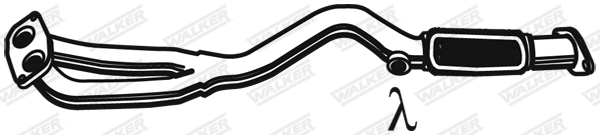 Труба выхлопного газа WALKER PRODUCTS 03122