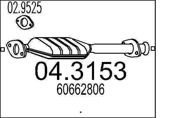 Катализатор MTS 04.3153