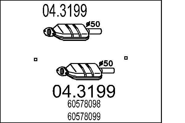 Катализатор MTS 04.3199