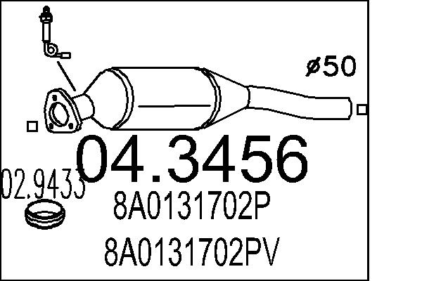 Катализатор MTS 04.3456
