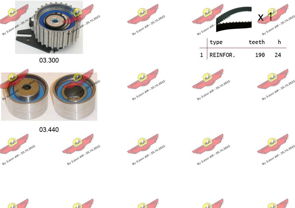 Комплект ремня грм AUTOKIT 04.5042