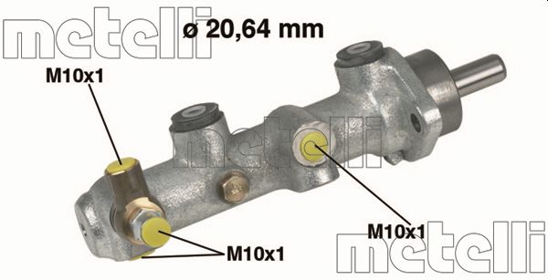 Главный тормозной цилиндр METELLI 05-0154