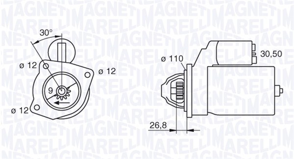 Стартер MAGNETI MARELLI 063217154010