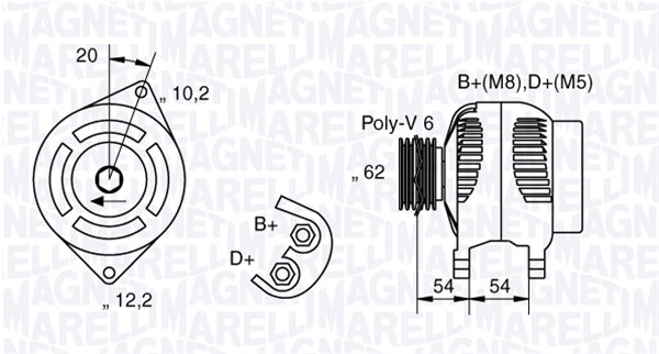 Генератор MAGNETI MARELLI 063321729010