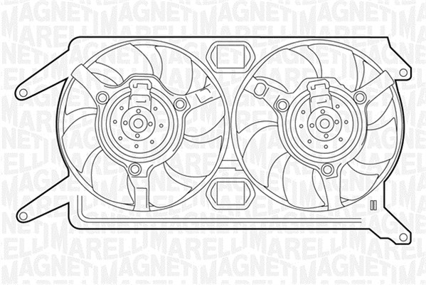 Вентилятор охлаждение двигателя MAGNETI MARELLI 069422243010