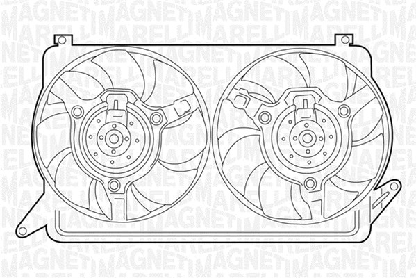 Вентилятор охлаждение двигателя MAGNETI MARELLI 069422244010
