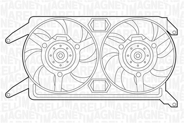 Вентилятор охлаждение двигателя MAGNETI MARELLI 069422298010