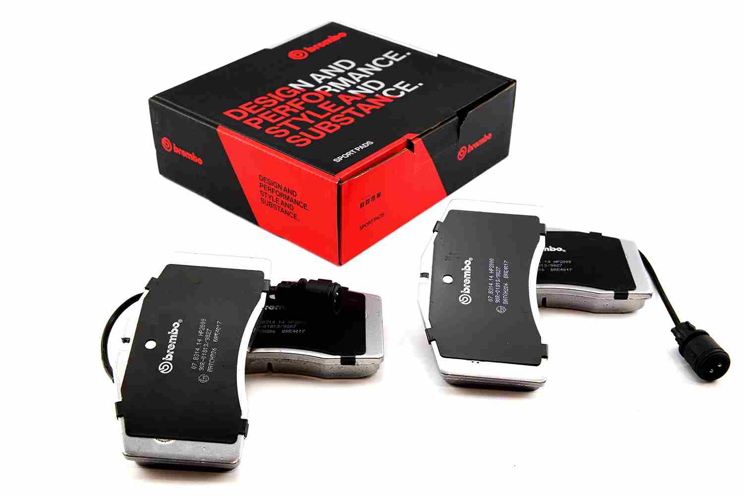 Комплект высокоэффективных тормозных колодок upgrade sport hp2000 BREMBO 07.B314.14