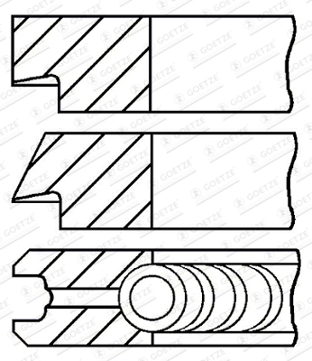 Комплект поршневых колец GOETZE ENGINE 08-145306-00