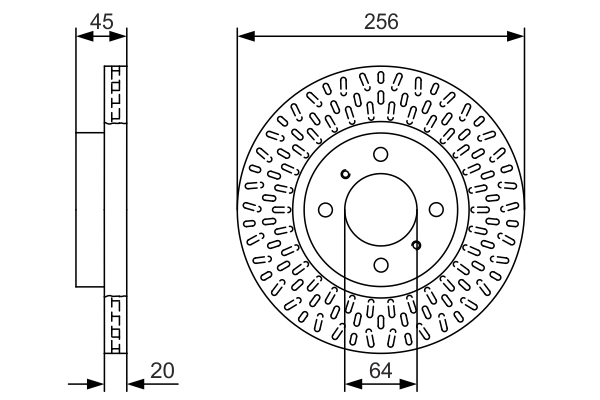 Тормозной диск BOSCH 0 986 479 T39