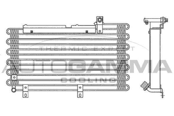 Конденсатор кондиционер AUTOGAMMA 102598