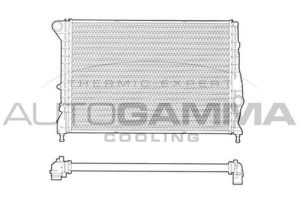 Радиатор охлаждение двигателя AUTOGAMMA 102884