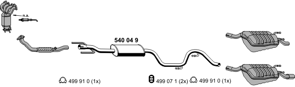 Система выпуска ог ERNST 110064