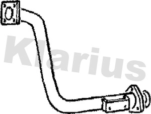 Труба выхлопного газа KLARIUS 120259