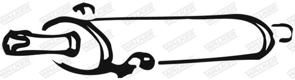 Средний глушитель выхлопных газов WALKER PRODUCTS 14053