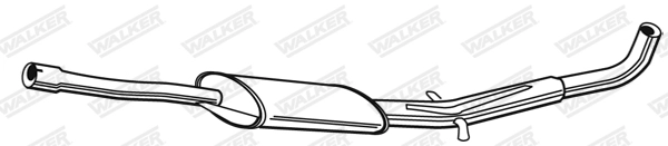 Средний глушитель выхлопных газов WALKER PRODUCTS 14893