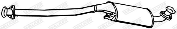 Средний глушитель выхлопных газов WALKER PRODUCTS 15252