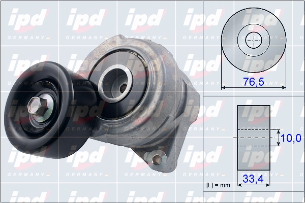 Натяжитель ремня клиновой зубча IPD 15-3908