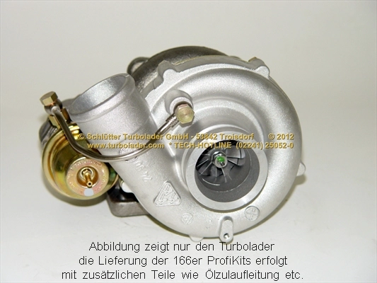 Компрессор наддув profi kit - with new org. borgwarner turbocharger SCHLÜTTER TURBOLADER 166-02190