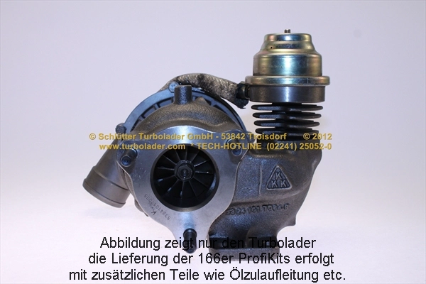 Компрессор наддув profi kit - with new org. borgwarner turbocharger SCHLÜTTER TURBOLADER 166-02260