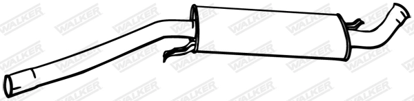 Средний глушитель выхлопных газов WALKER PRODUCTS 16872