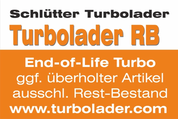 Компрессор наддув end of life turbocharger - original schlütter reman SCHLÜTTER TURBOLADER 172-04040_RB