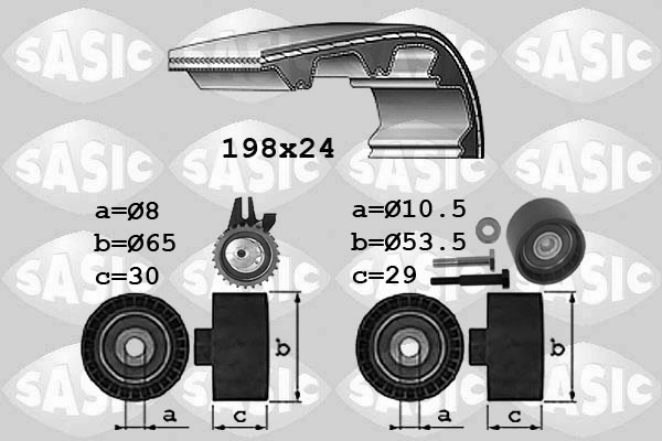 Комплект ремня грм SASIC 1756025