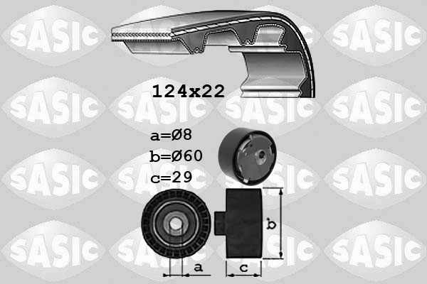 Комплект ремня грм SASIC 1756029