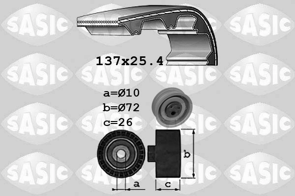 Комплект ремня грм SASIC 1756035