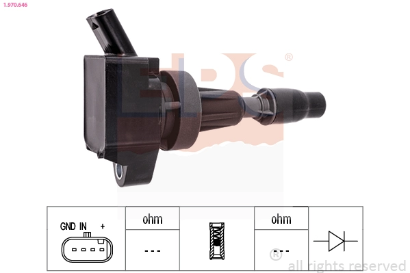 Катушка зажигания made in italy - oe equivalent EPS 1.970.646