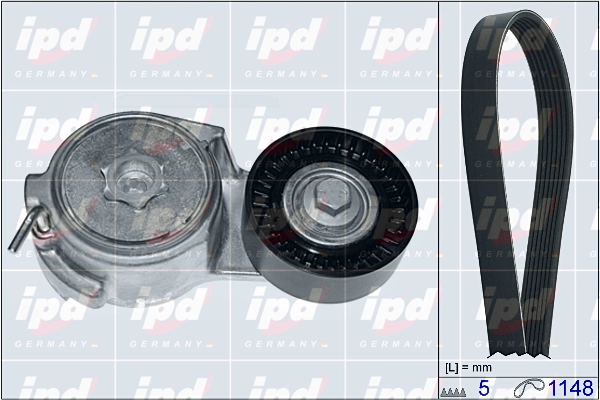 Поликлиновой ременный комплект IPD 20-1808